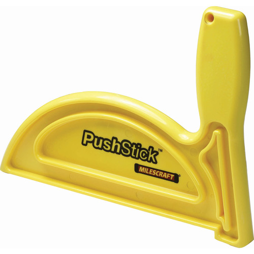 Milescraft - 34040713 - Plastic 8.5 in. L x 11.9 in. H x 1.5 in. W Table Saw/Router Table Push Stick Yellow 1/pc.