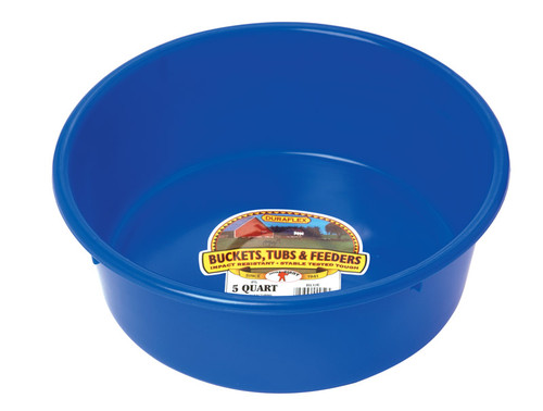 Miller - P-5BLUE - 160 oz. Feeder Pan For Livestock