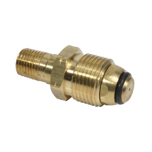 Mr. Heater - F276139 - 1/4 in. Dia. x 1 in. Dia. Brass Restricted Flow Soft Nose P.O.L. Standard POL Fitting