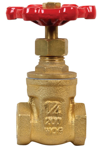 Mueller - 100-001NL - ProLine 1/4 in. FIP Brass Gate Valve Lead-Free