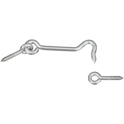 National Hardware - N348-409 - 3 in. L Silver Stainless Steel Hook and Eye Closure - 2/Pack