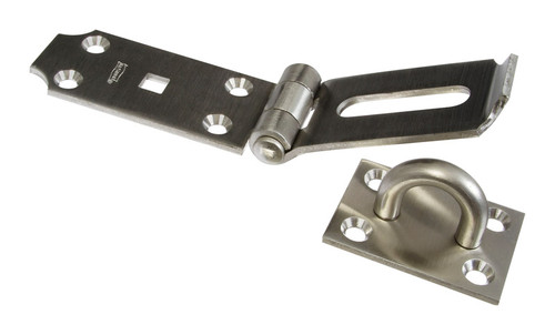 National Hardware - N342-550 - Brushed Stainless Steel 7-1/2 in. L Safety Hasp 1