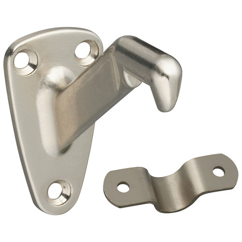 National Hardware - N325-779 - Silver Zinc Die Cast w/Steel Strap Handrail Bracket 3.31 in. L 250 lb.