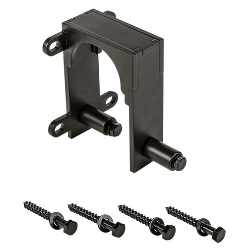 National Hardware - N187-100 - Oil Rubbed Bronze Black Steel Bypass Bracket - 1/Pack