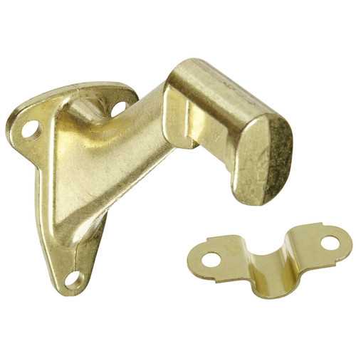 National Hardware - N243-642 - Gold Zinc Die Cast w/Steel Strap Handrail Bracket 3.31 L 250 lb.
