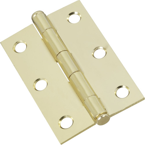 National Hardware - N146-852 - 2.06 in. W x 3 in. L Brass Gold Steel Cabinet Hinge - 2/Pack