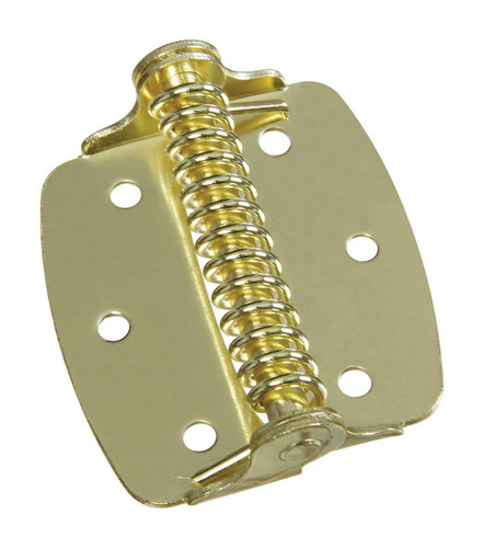 National Hardware - N240-481 - 2 in. L Brass-Plated Spring Hinge - 2/Pack