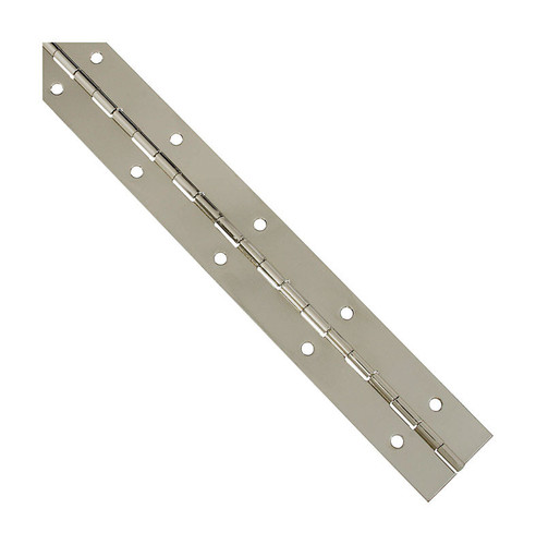National Hardware - N265-389 - 12 in. L Nickel Continuous Hinge - 1/Pack