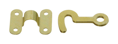 National Hardware - N211-938 - Brass-Plated Steel - 2/Pack Hook and Staple 2 in.