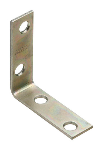 National Hardware - N113-308 - 2 in. H x 5/8 in. W x 0.08 in. D Zinc-Plated Steel Inside Corner Brace
