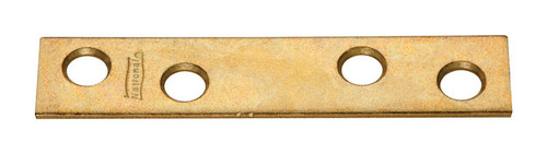 National Hardware - N191-007 - 3 in. H x 0.63 in. W x 0.08 in. D Brass-Plated Steel Mending Brace