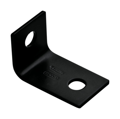National Hardware - N351-476 - 2.5 in. H x 1.5 in. W x 0.125 in. D Black Carbon Steel Inside Offset Leg Corner Brace