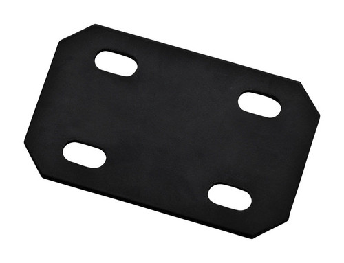 National Hardware - N351-462 - 4.7 in. H x 3 in. W x 0.125 in. D Black Carbon Steel Flat Mending Plate