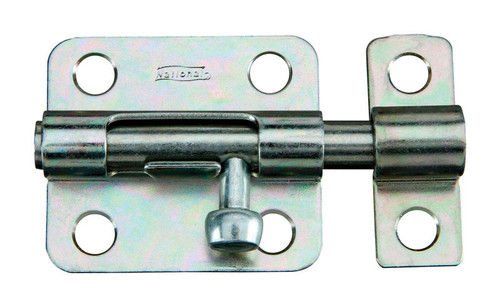 National Hardware - N151-449 - 2-1/2 in. L Zinc-Plated Steel Barrel Bolt - 1/Pack