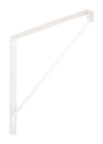 National Hardware - N234-401 - White Steel Shelf Bracket 10.87 in. L 150 lb.