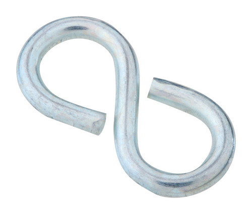 National Hardware - N121-350 - Zinc-Plated Silver Steel 1-1/4 in. L Closed S-Hook 20 lb. - 5/Pack