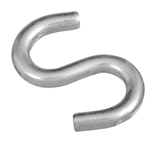 National Hardware - N121-665 - Zinc-Plated Silver Steel 2 in. L Open S-Hook 125 lb. - 2/Pack