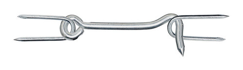 National Hardware - N122-200 - 5 in. L Zinc-Plated Silver Steel Gate Hook w/Staples - 1/Pack