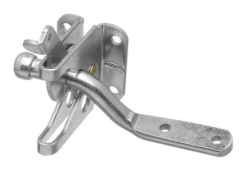 National Hardware - N101-162 - 4.44 in. H x 2.37 in. L Zinc-Plated Silver Steel Automatic Gate Latch