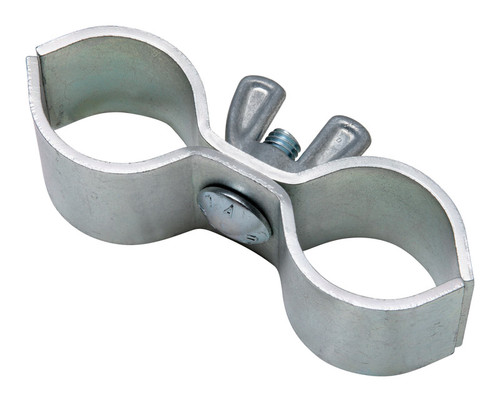 National Hardware - N344-630 - 0.38 in. L Zinc-Plated Silver Steel Gate Pipe Clamp - 1/Pack