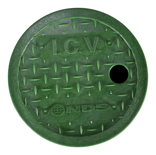 NDS - D109-GL - ICV 6-1/2 in. X 1-5/8 in. X 6-1/8 in. Round Valve Box Cover Green