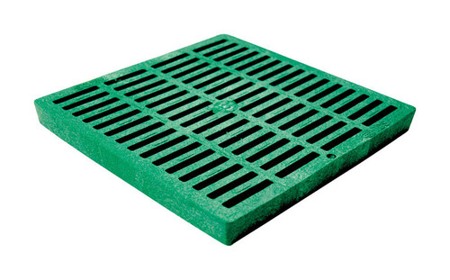 NDS - 1212 - 12 in. Green Square Polyethylene Drain Grate