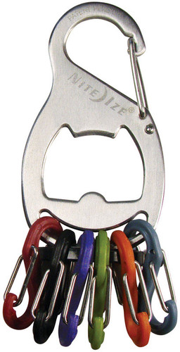 Nite Ize - KRB2-11-R6 - Key Rack 2.1 in. Dia. Stainless Steel Silver KeyRack Key Chain