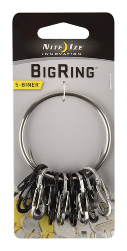 Nite Ize - BRG-M1-R3 - BigRing 2 in. Dia. Stainless Steel Silver Loop Key Ring