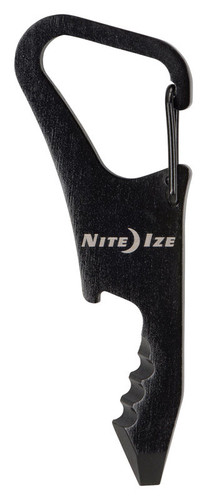 Nite Ize - KMTCK-01-R3 - DoohicKey ClipKey 1.8 in. Dia. Stainless Steel Black DoohicKey Multi Key Tool