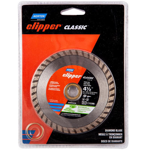 Norton - 7660702790 - 4-1/2 Dia. x 5/8 and 7/8 Diamond Turbo Diamond Saw Blade 1