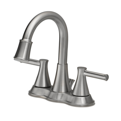 OakBrook - 67513W-6104 - Doria Brushed Nickel Two Handle LED Lavatory Pop-Up Faucet 4 in.