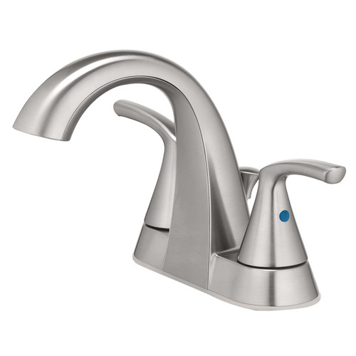 OakBrook - 67603W-6104 - Pacifica Brushed Nickel Two Handle Lavatory Pop-Up Faucet 4 in.