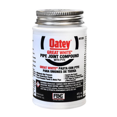 Oatey - 31230 - Great White White Pipe Joint Compound 4 oz.