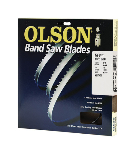 Olson Saw - WB55756DB - 56.1 in. L x 0.3 in. W x 0.01 in. thick Carbon Steel Band Saw Blade 14 TPI Hook teeth - 1/Pack
