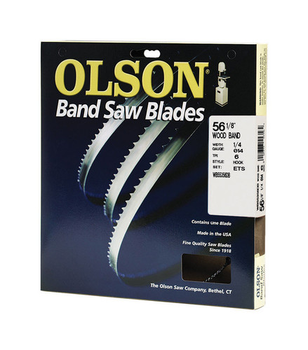 Olson Saw - WB55356 - 56.1 in. L x 0.3 in. W x 0.01 in. thick Carbon Steel Band Saw Blade 6 TPI Hook teeth - 1/Pack