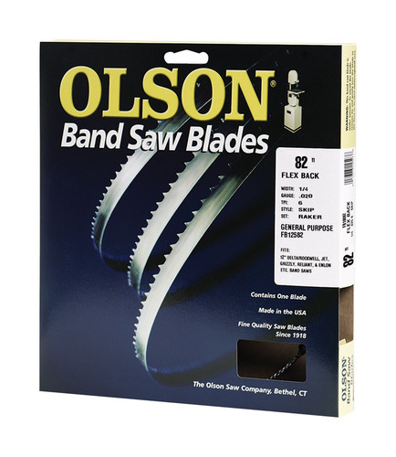 Olson Saw - WB56382DB - 82 in. L x 0.3 in. W x 0.02 in. thick Carbon Steel Band Saw Blade 6 TPI Skip teeth - 1/Pack