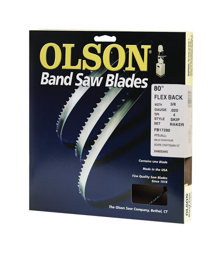 Olson Saw - WB58280DB - 80 in. L x 0.4 in. W x 0.02 in. thick Carbon Steel Band Saw Blade 4 TPI Skip teeth - 1/Pack