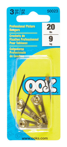 OOK - 50023 - Professional Picture Hanger 20 lb. - 3/Pack