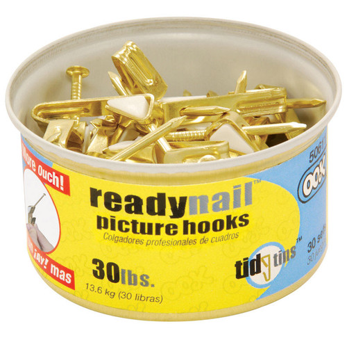 OOK - 50611 - Brass-Plated Standard Picture H30 lb. - 25/Pack