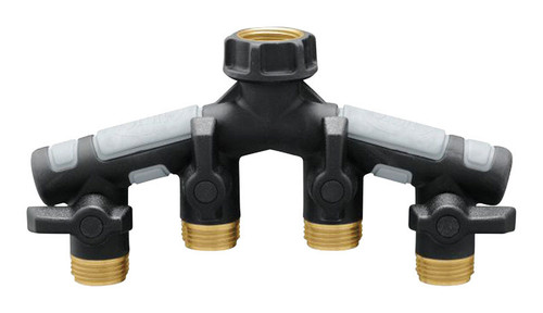 Orbit - 58970 - Pro Flo 3/4 in. Metal Threaded Female/Male Garden Hose Manifold