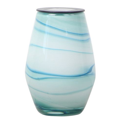 OutDoozie - SOT00029-07M - Glass Blue 7.5 in. H Art Aquamarine Outdoor Decoration