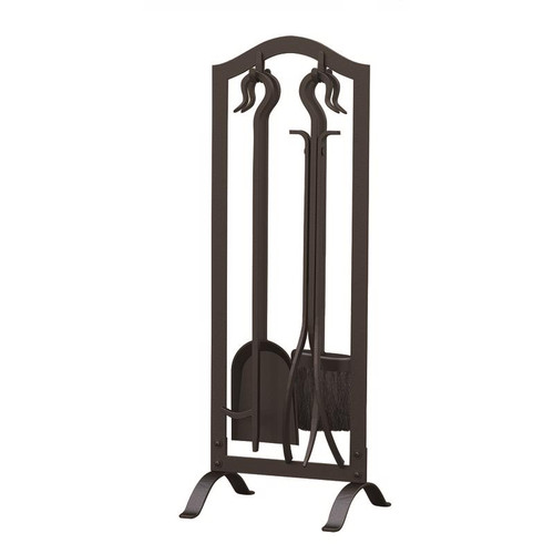 Panacea - 15016 - Black Antique Steel Fireplace Tool Set