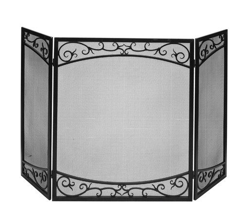 Panacea - 15917 - Brown Brushed Steel Fireplace Screen