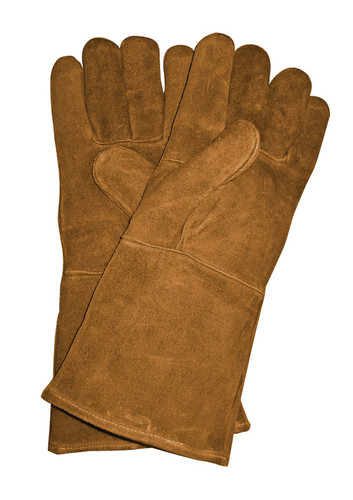 Panacea - 15331 - Unisex Indoor/Outdoor Leather Fireplace Hearth Gloves Brown One Size Fits All 1 pair