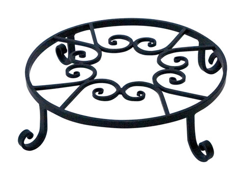 Panacea - 89165 - 2 in. H x 10 in. W Steel Planter Trivet Black