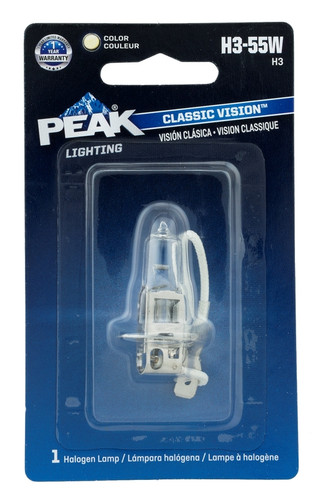 Peak - H3-55W-BPP - Classic Vision Halogen Fog Automotive Bulb H3-55W