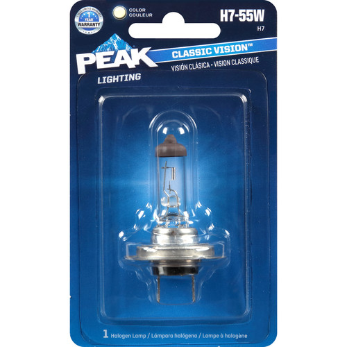 Peak - H7-55W-BPP - Classic Vision Halogen High/Low Beam Automotive Bulb H7-55W