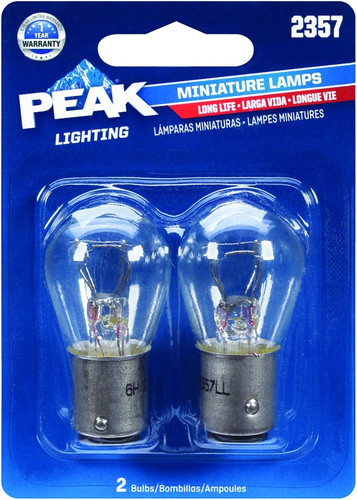 Peak - 2357LL-BPP - Incandescent Parking/Stop/Tail/Turn Miniature Automotive Bulb 2357