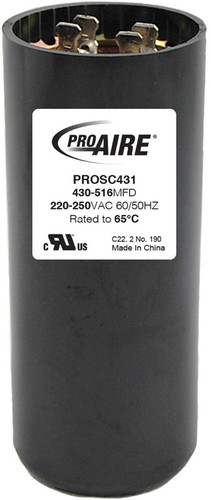 Perfect Aire - PROSC431 - ProAire 430-516 MFD Round Start Capacitor