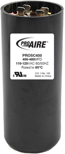 Perfect Aire - PROSC400 - ProAire 400-480 MFD Round Start Capacitor
